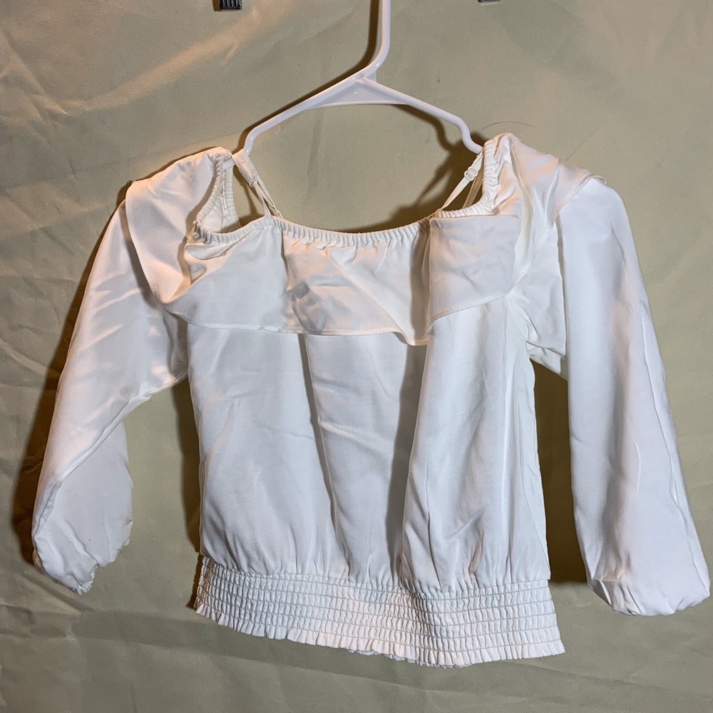 NWT H&M Ruffled Off Shoulder Top - Picture 2 of 7